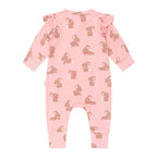 Dusty Pink Bunny Zip Romper