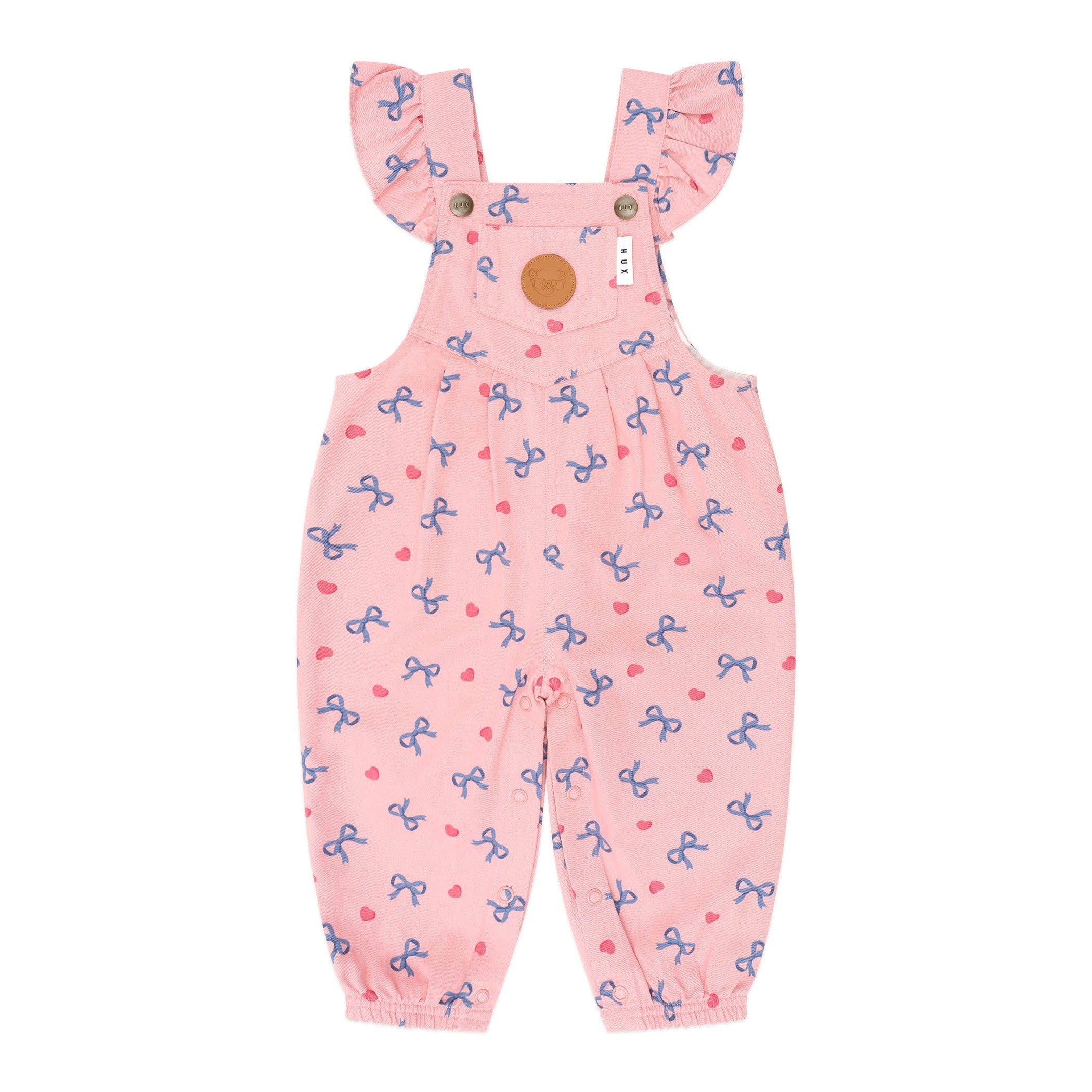 Hearts And Bows Frill Overalls