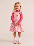 Hearts And Bows Frill Overalls