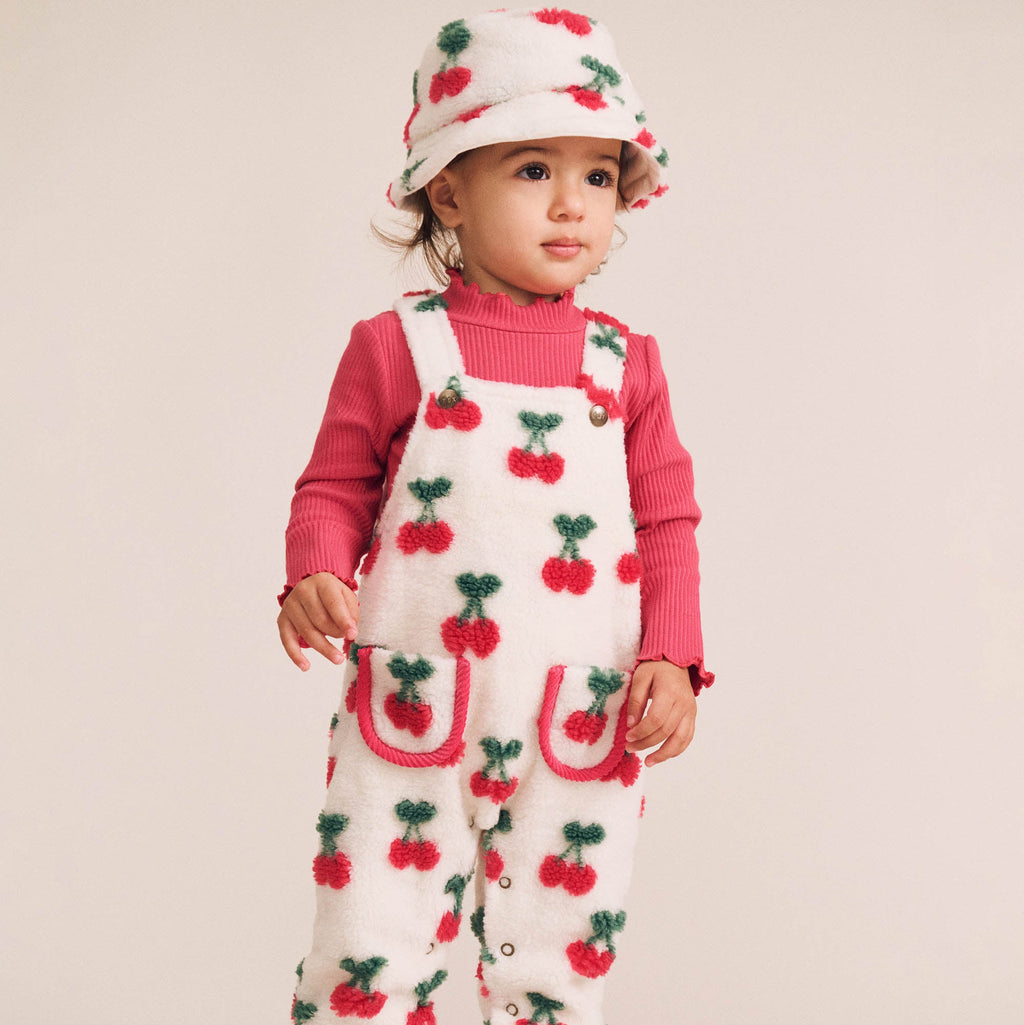 Very Cherry Sherpa Overalls