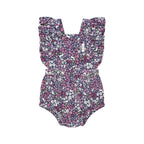 Huxbaby Midnight Flower Garden Frill Playsuit