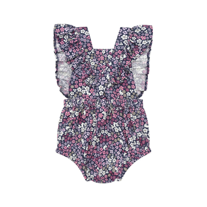 Huxbaby Midnight Flower Garden Frill Playsuit