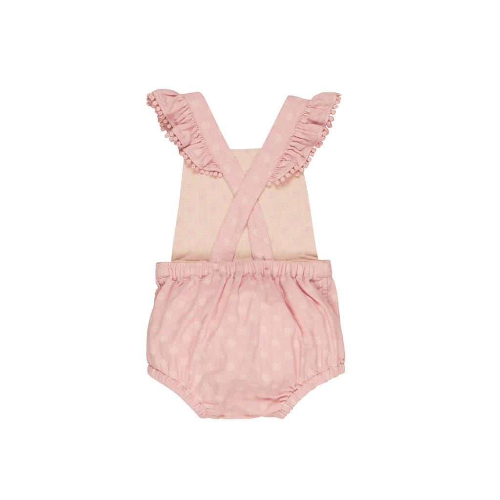 Huxbaby Daisy Reversible Playsuit - Dusty Rose + Sunkiss
