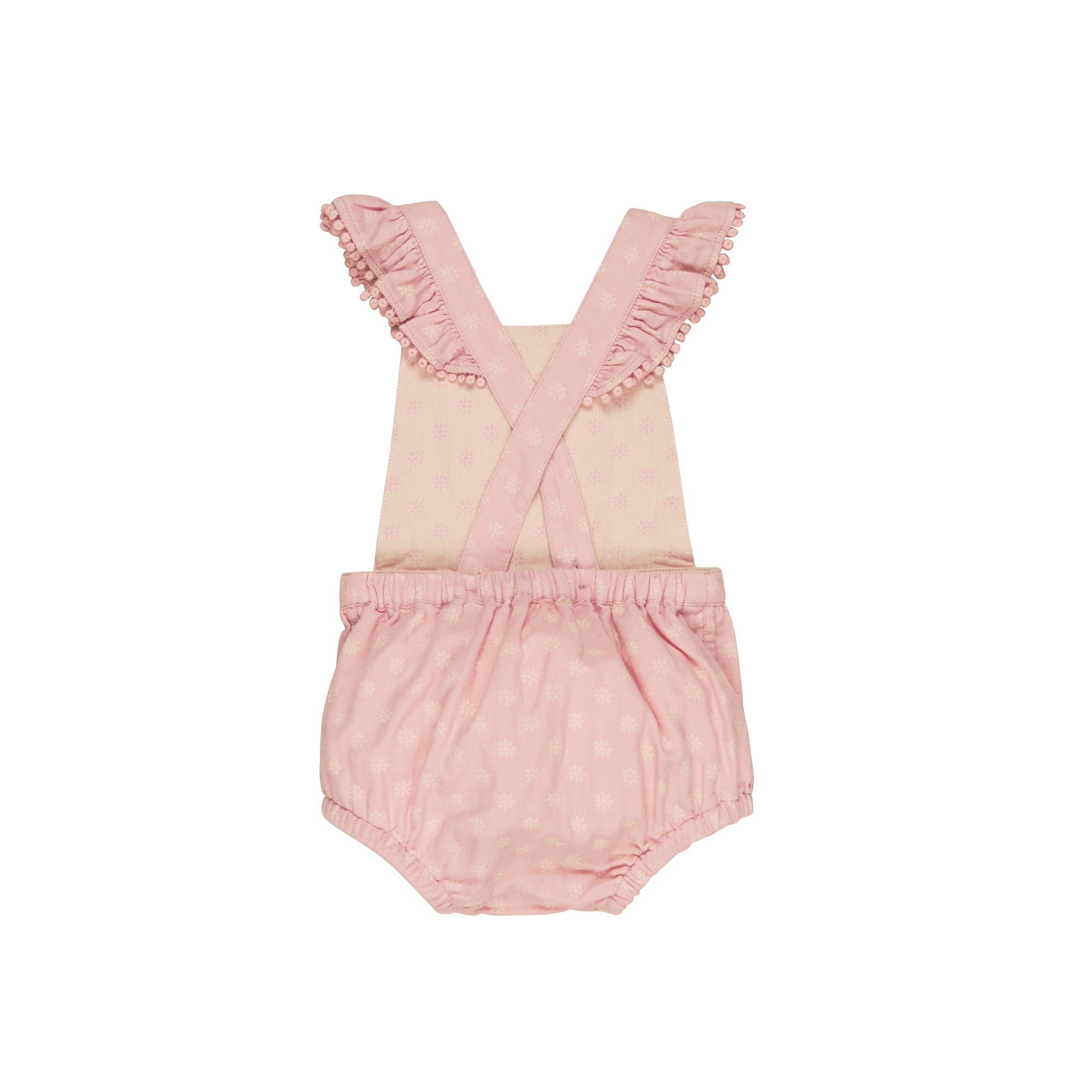 Huxbaby Daisy Reversible Playsuit - Dusty Rose + Sunkiss
