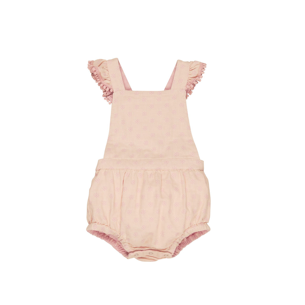 Huxbaby Daisy Reversible Playsuit - Dusty Rose + Sunkiss