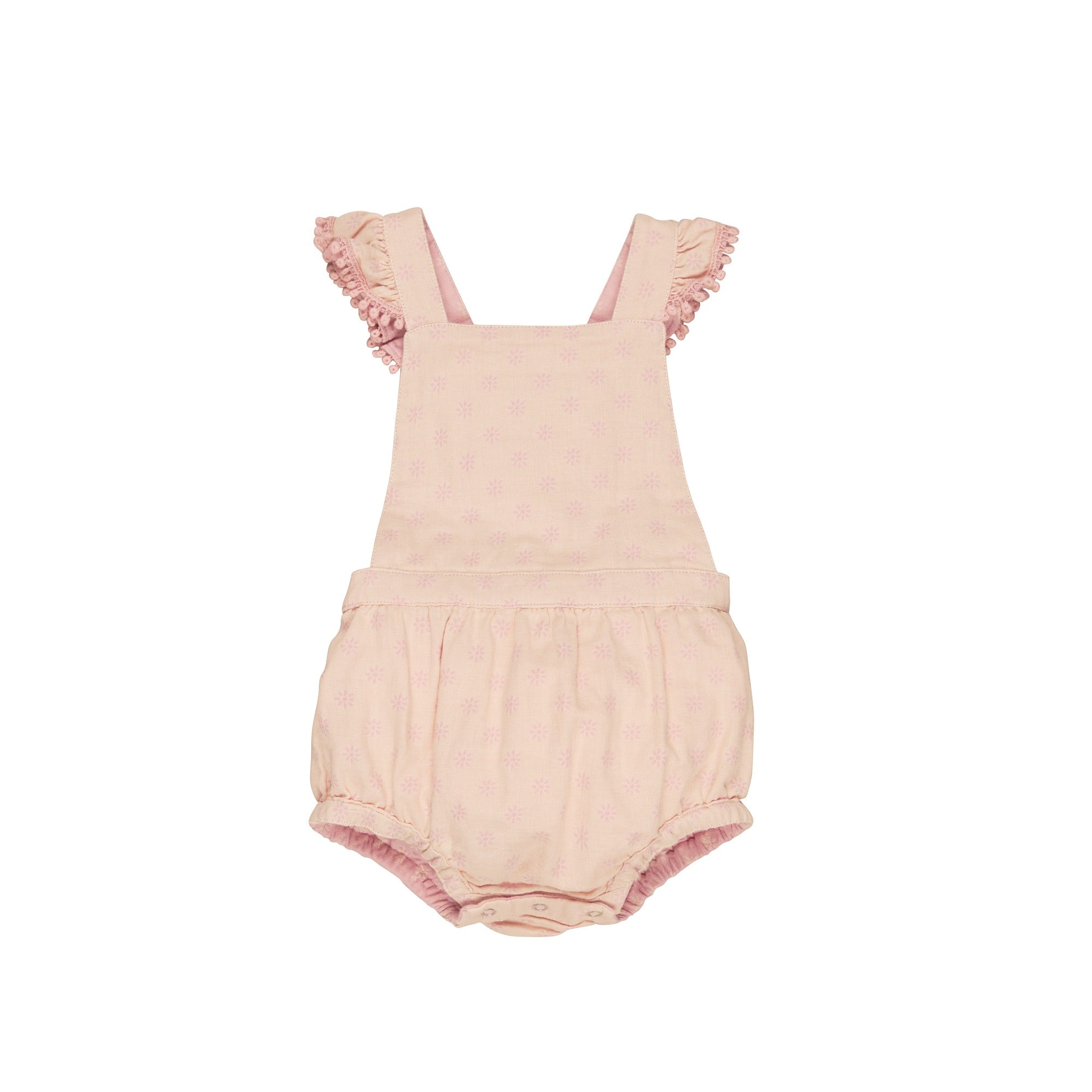 Huxbaby Daisy Reversible Playsuit - Dusty Rose + Sunkiss