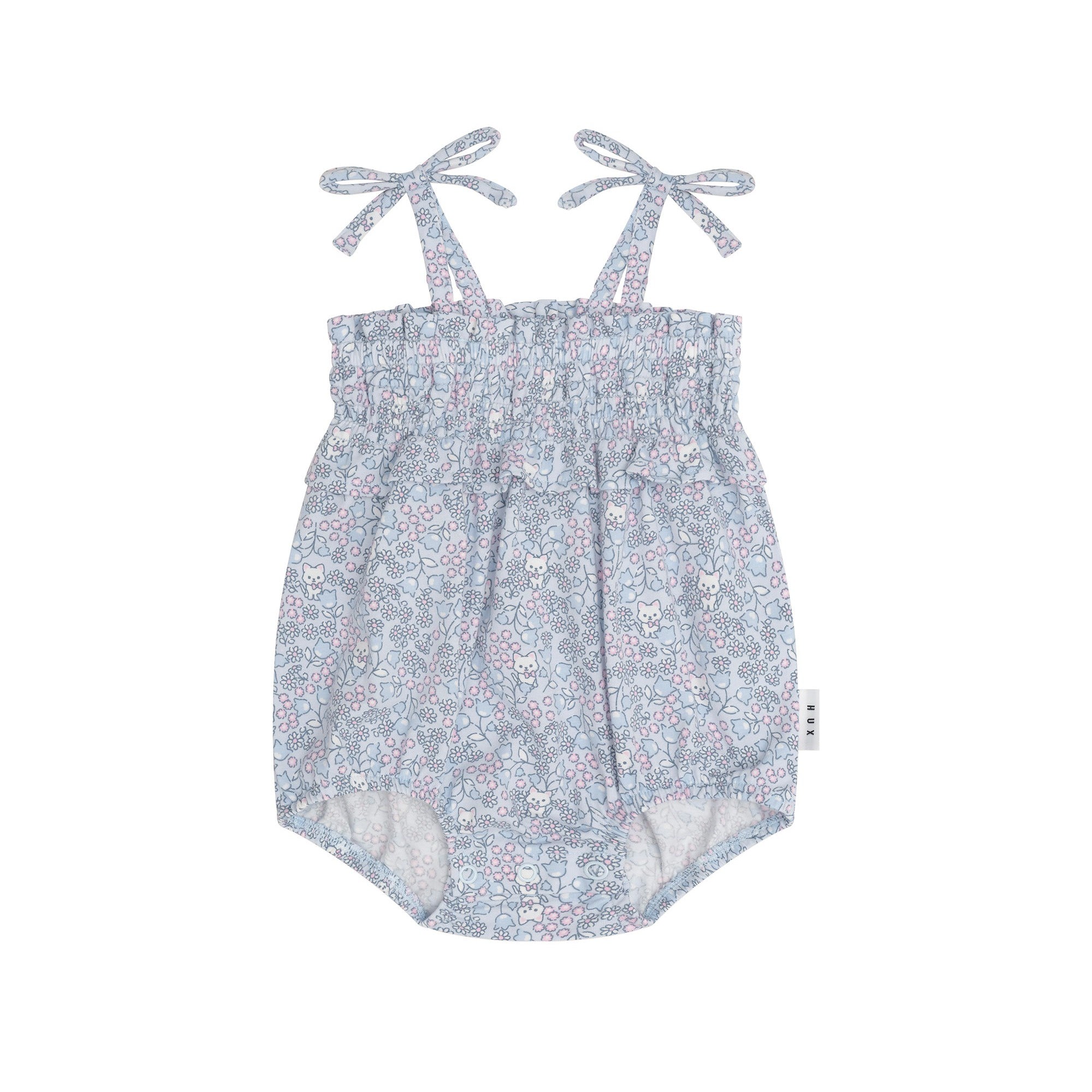 Huxbaby Bluebell Floral Bubble Onesie