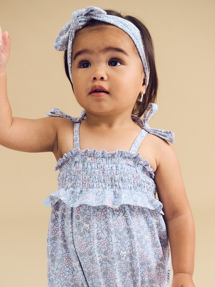 Huxbaby Bluebell Floral Bubble Onesie