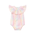 Rainbow Check Frill Onesie