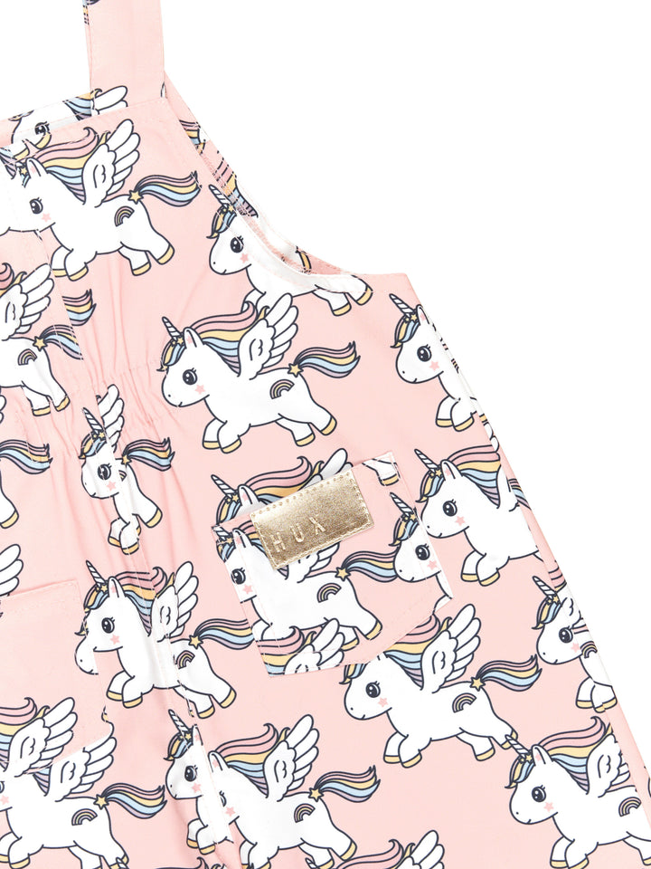 Huxbaby Magical Unicorn Puddle Suit - Rosebud