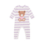 Huxbaby College Hux Orchid Stripe Romper