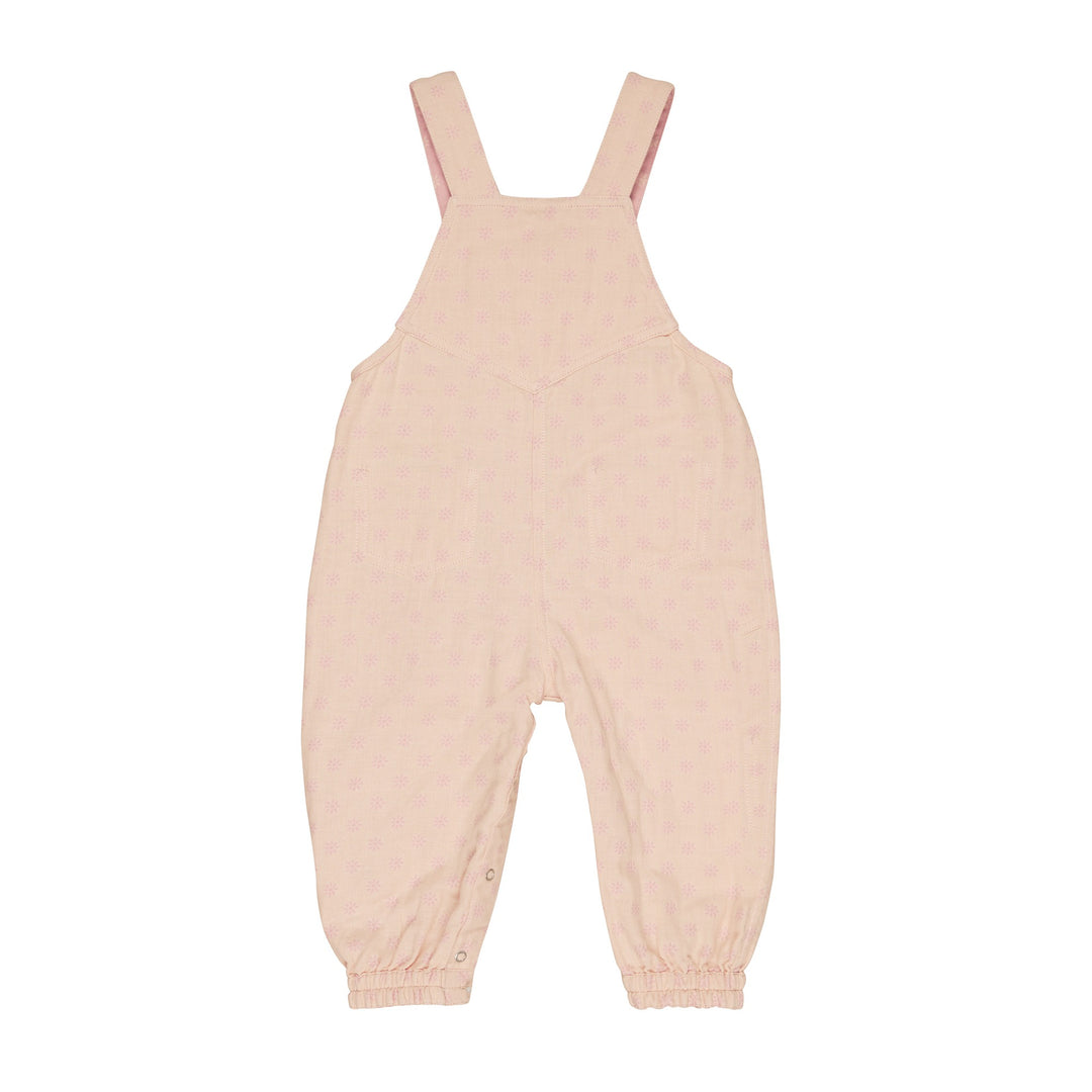 Huxbaby Daisy Reversible Overalls - Dusty Rose + Sunkiss