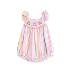 Rainbow Stripe Frill Playsuit