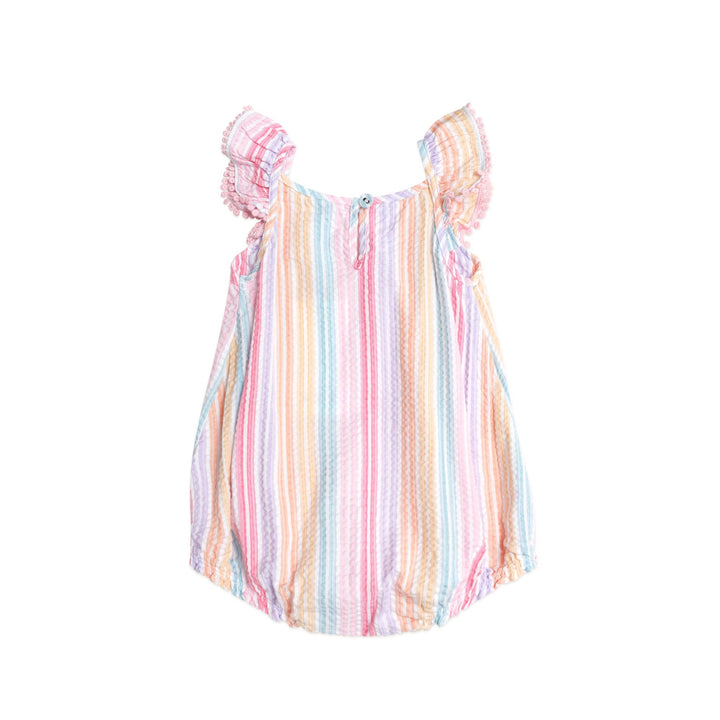Huxbaby Rainbow Stripe Frill Playsuit