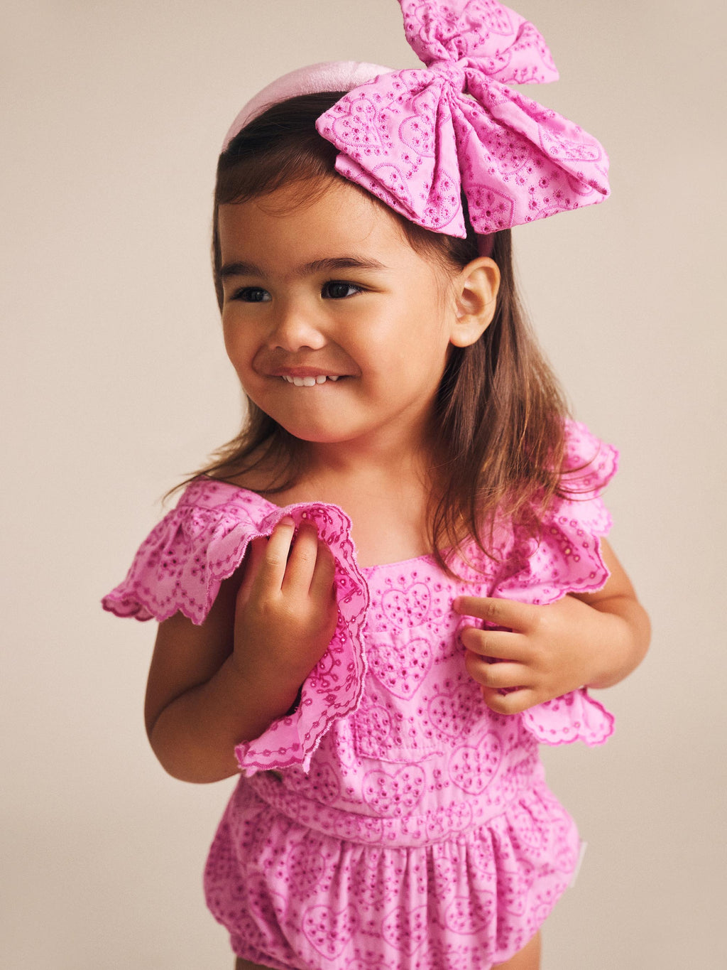 Huxbaby Frilly Broderie Playsuit
