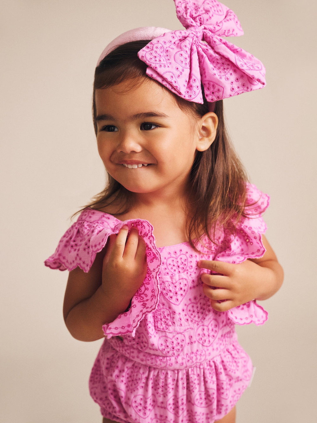 Huxbaby Frilly Broderie Playsuit