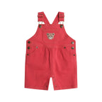 Denim Short Overalls Chilli Red