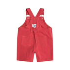 Denim Short Overalls Chilli Red