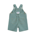 Denim Short Overalls Green