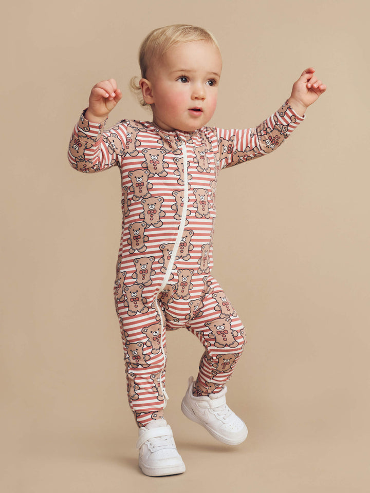 Huxbaby Gingerbread Hux Zip Romper