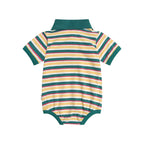 Gingerbread Preppy Polo Romper