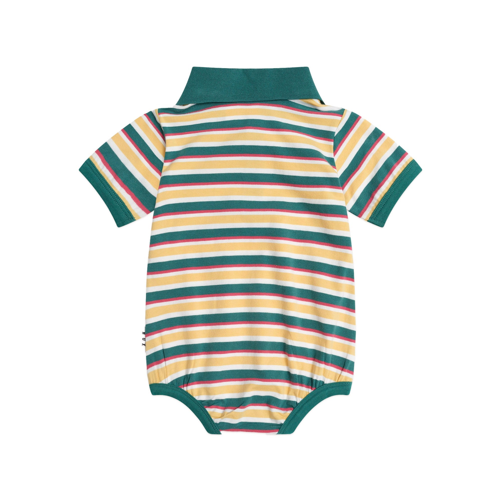 Huxbaby Gingerbread Preppy Polo Romper