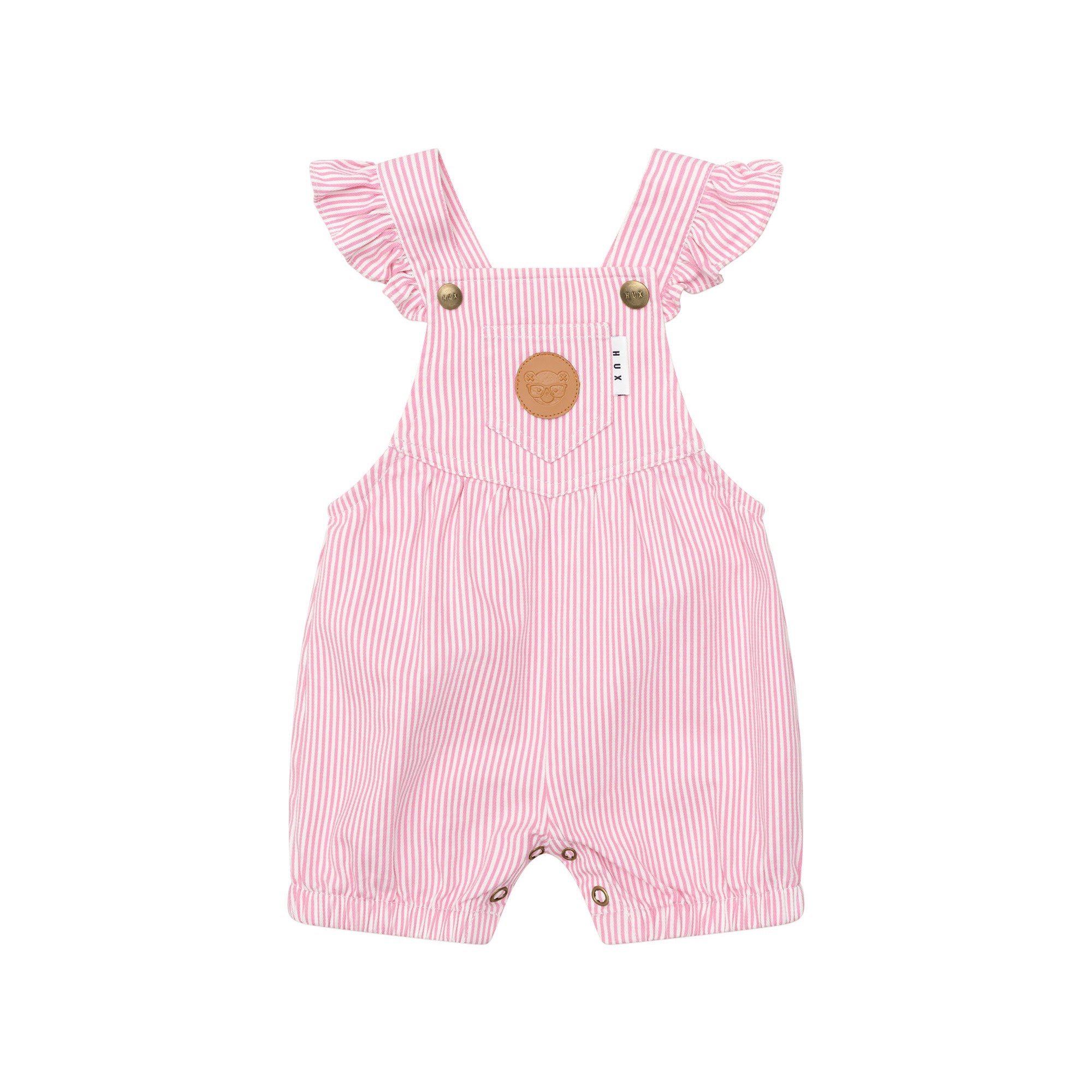 Candy Stripe Bubble Onesie - Bubblegum Stripe