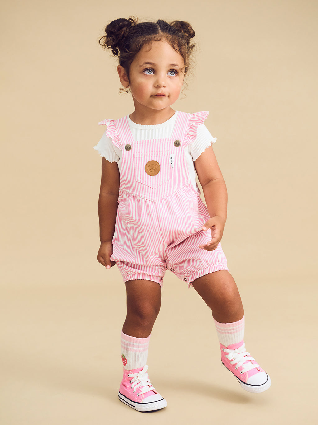 Candy Stripe Bubble Onesie - Bubblegum Stripe