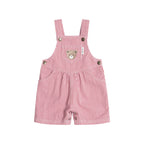 Chill Red Stripe Short Overalls