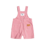 Chill Red Stripe Short Overalls