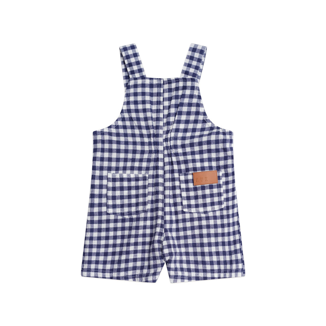 Huxbaby Check Short Overalls