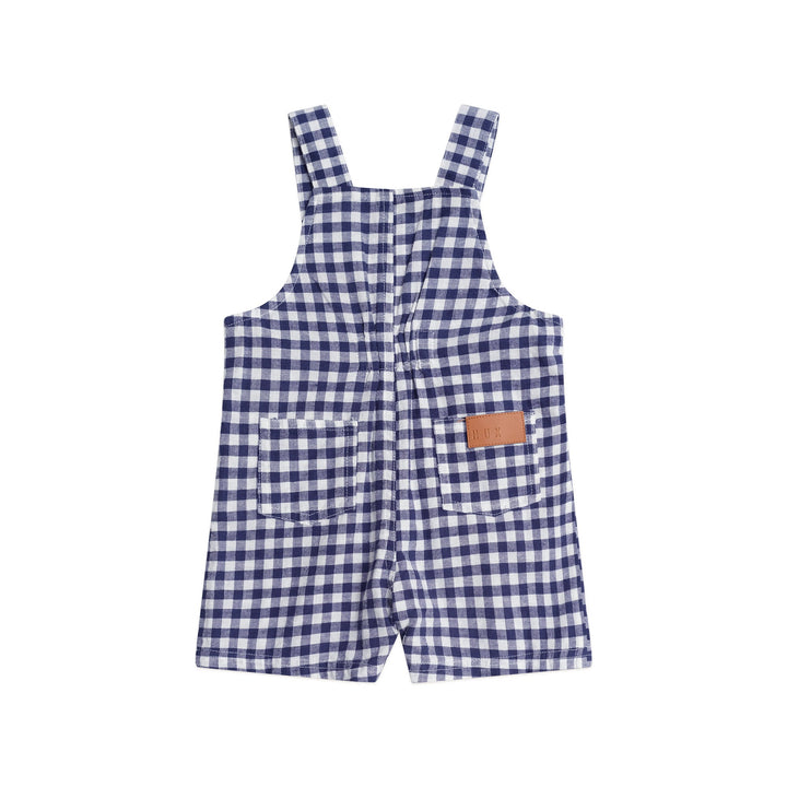 Huxbaby Check Short Overalls