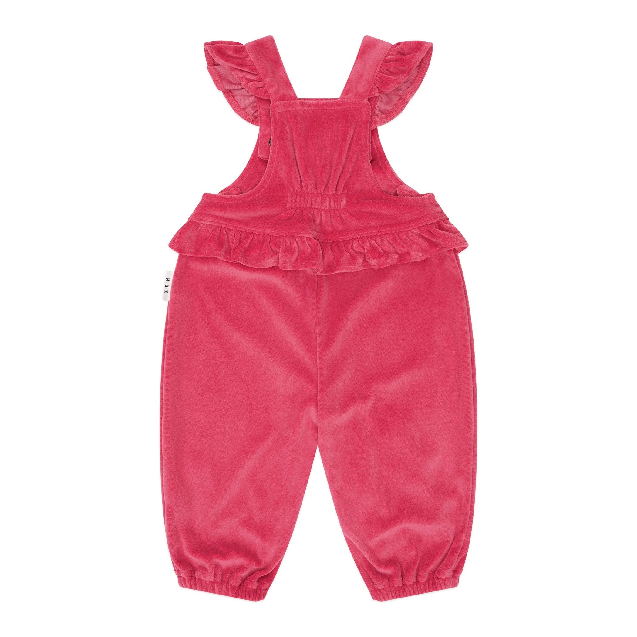 Very Cherry Velour Frill Overall