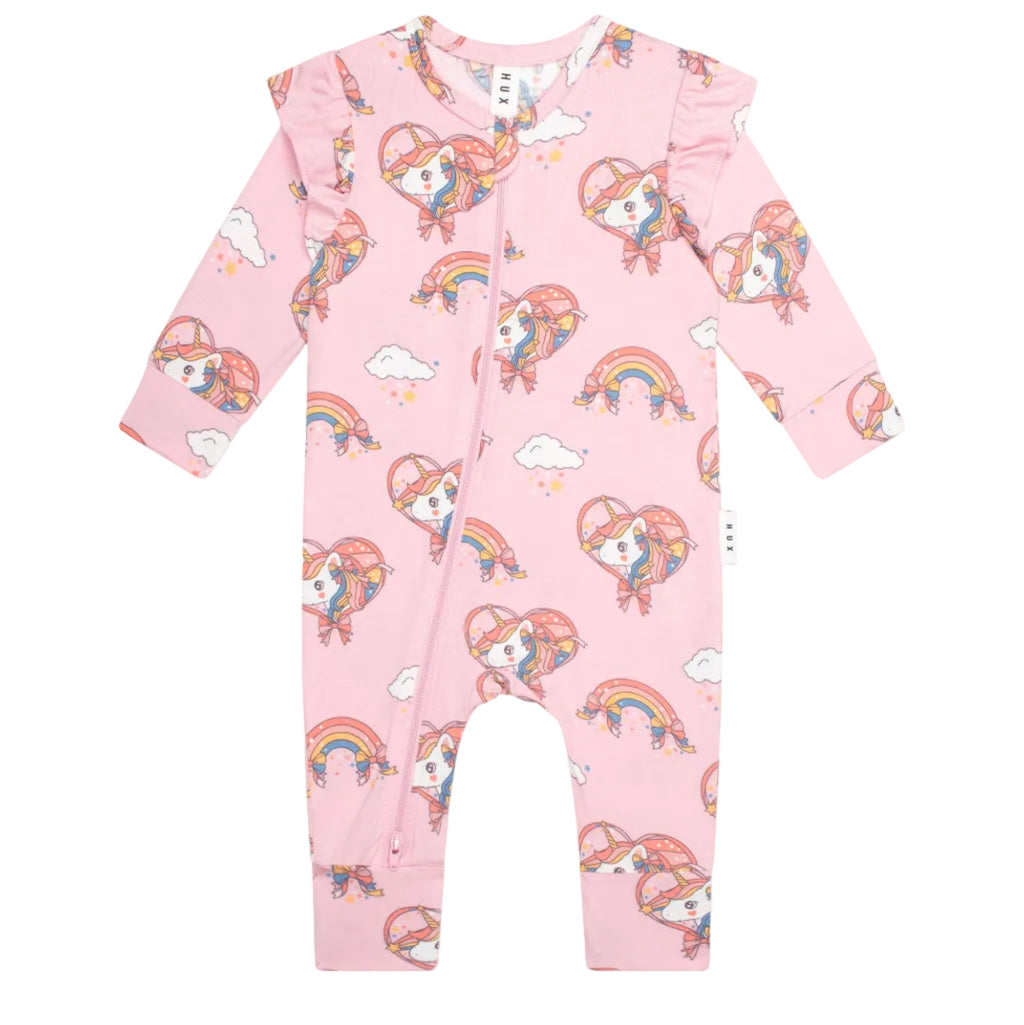 Whimsical Unicorn Zip Romper