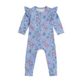 Strawberry Garden Zip Romper