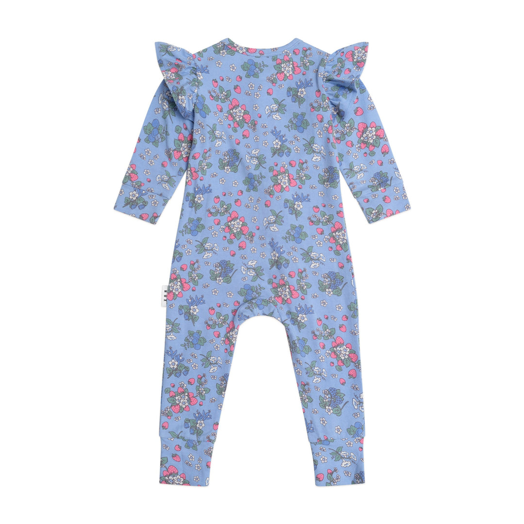 Huxbaby Strawberry Garden Zip Romper