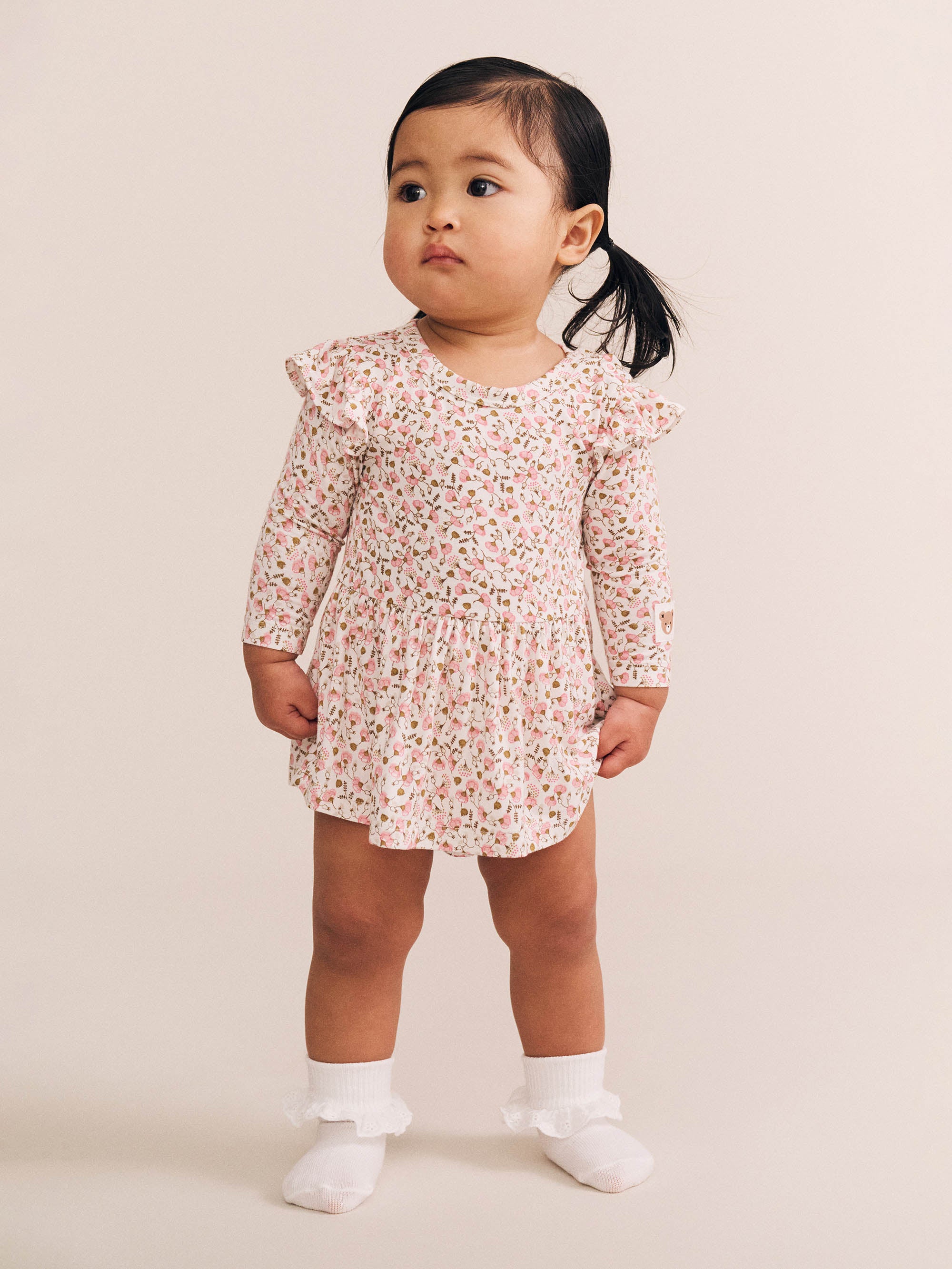 Ditsy Floral Long Sleeve Romper