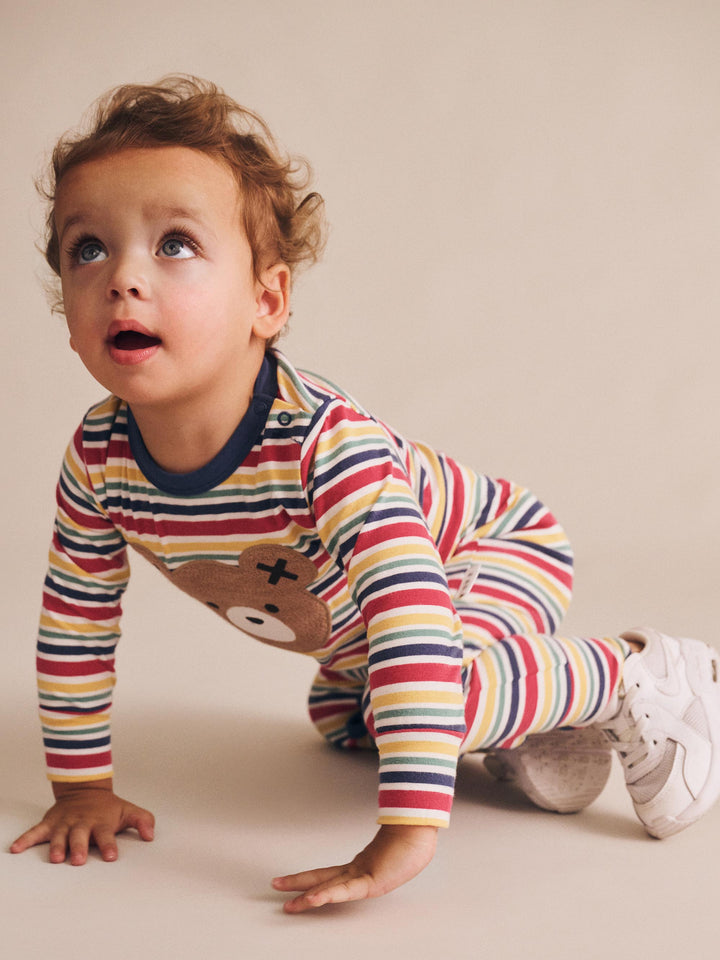Huxbaby Huxbear Romper Vintage Stripe