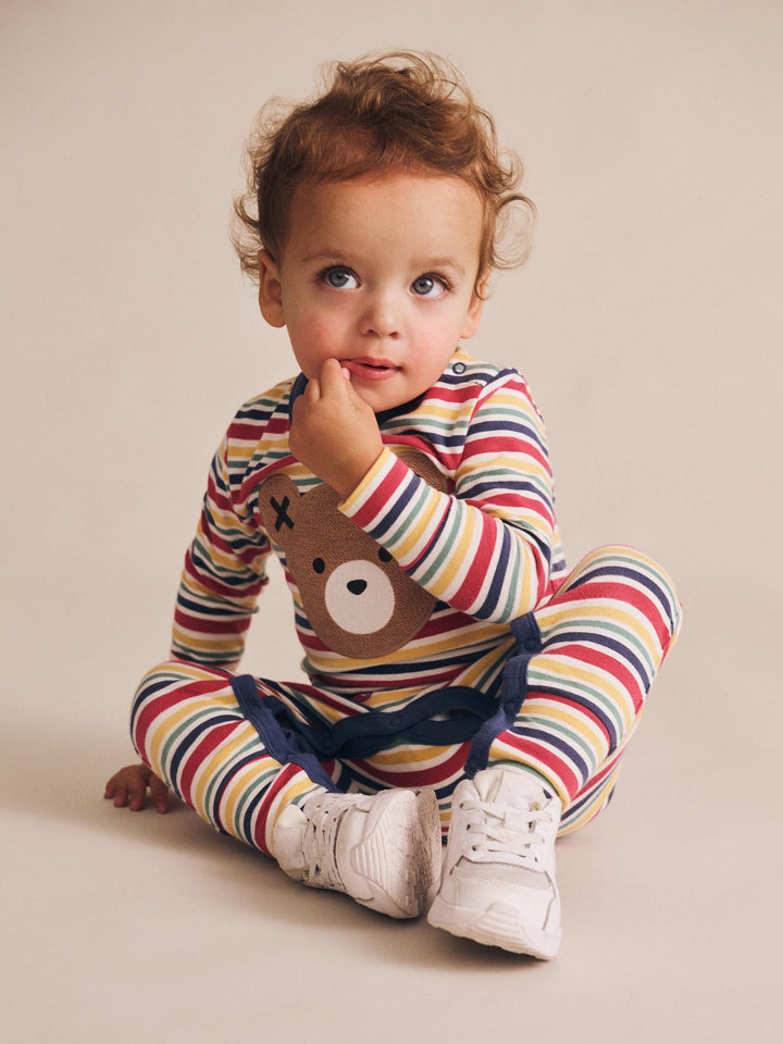 Huxbaby Huxbear Romper Vintage Stripe