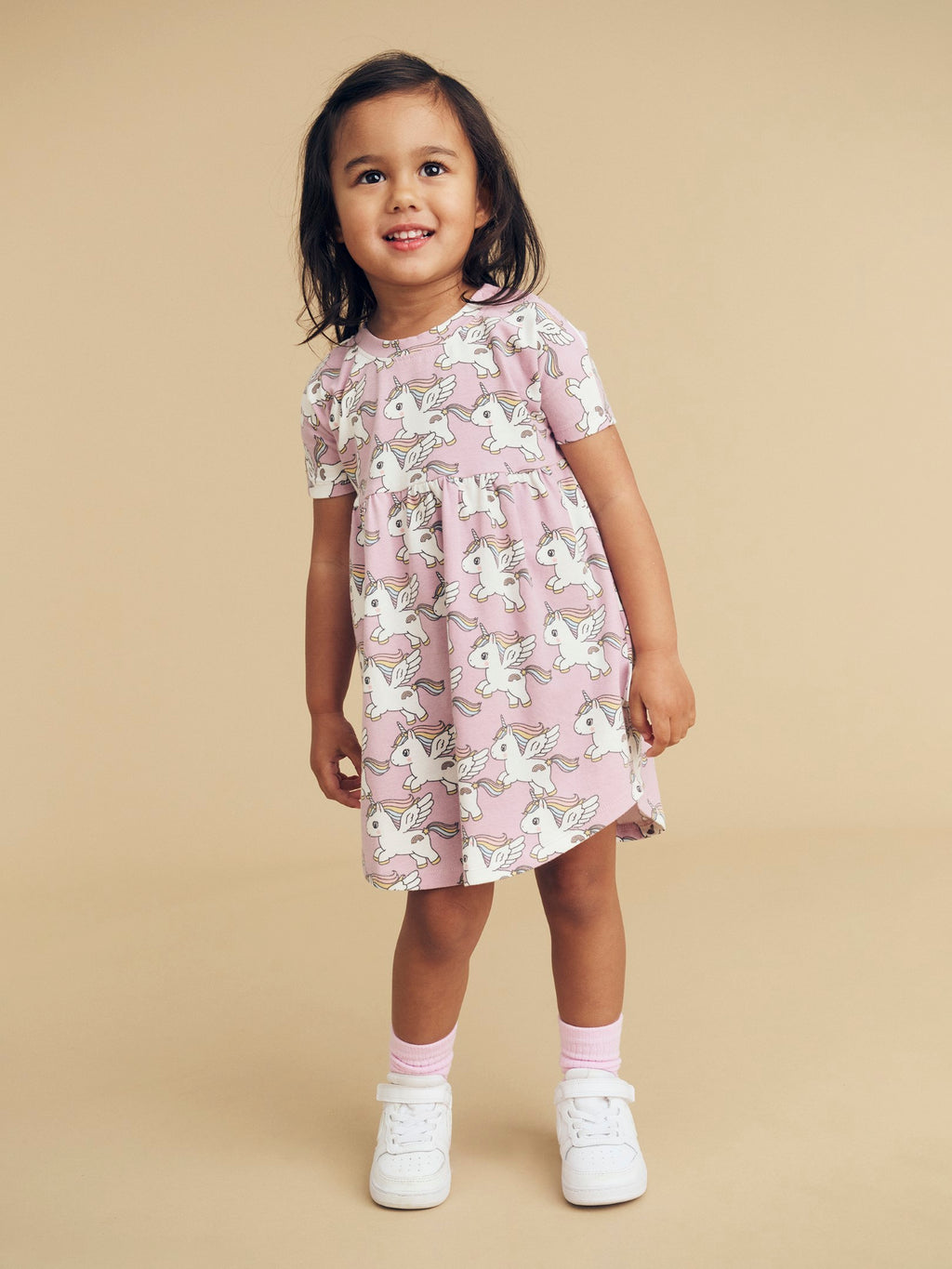 Magical Unicorn Swirl Dress - Orchid