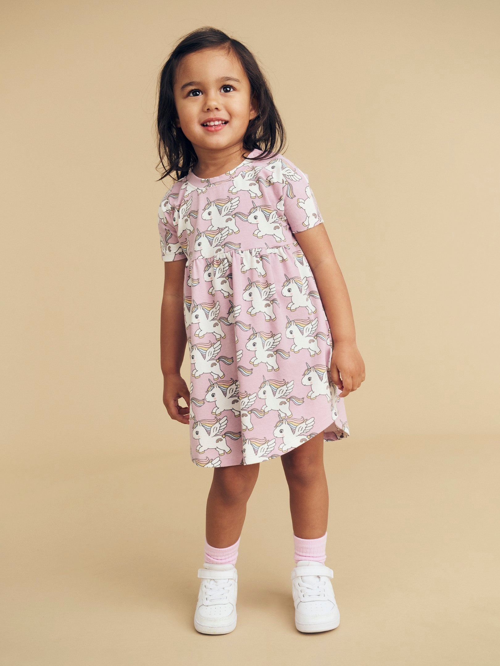 Magical Unicorn Swirl Dress - Orchid
