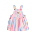 Pastel Stripe Pinafore Dress