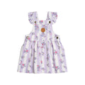 Vintage Bloom Pinafore Dress