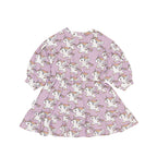 Magical Unicorn Drop Shoulder Dress - Orchid