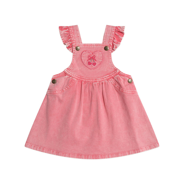 Huxbaby Cherry Heart Vintage Pinafore Dress