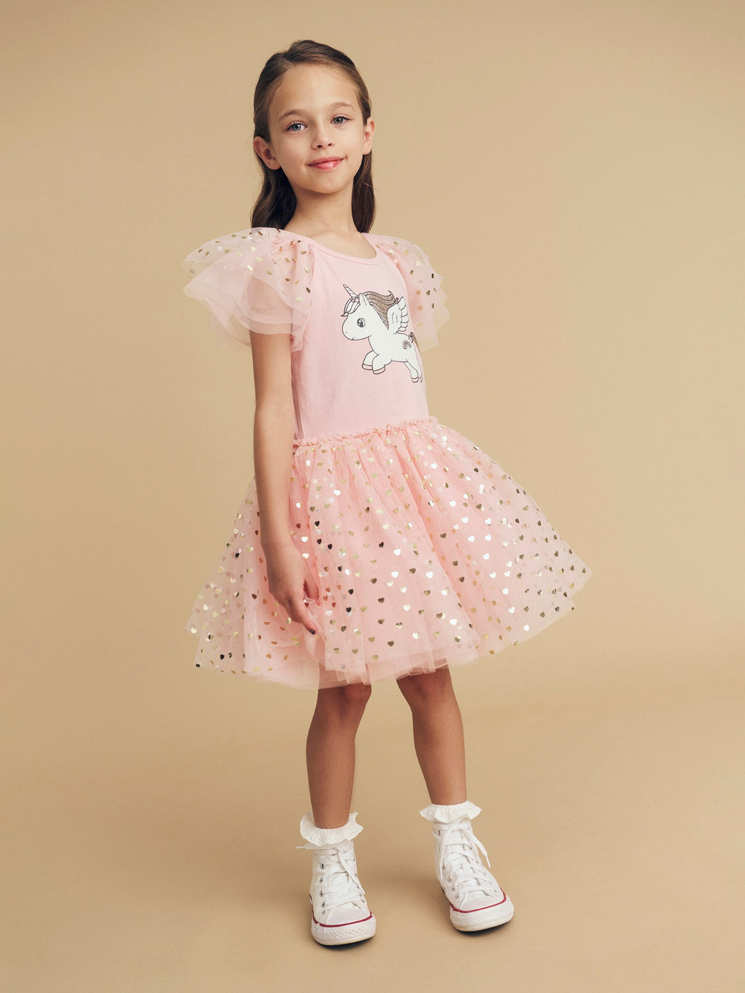 Huxbaby Glitter Unicorn Ballet Dress - Rosebud