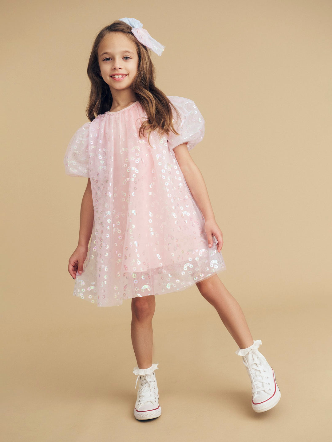 Huxbaby Rainbow Tulle Party Dress