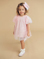 Rainbow Tulle Party Dress