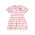 Strawberry Stripe Puff Sleeve Dress