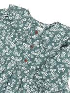 Peek A Boo Bunny Collar Dress - Spruce